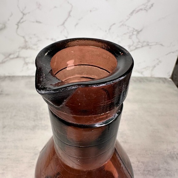 ABSOLUTELY Pure, Milk Purple Glass Bottle Milk the Milk Protector Decanter - Picture 7 of 10